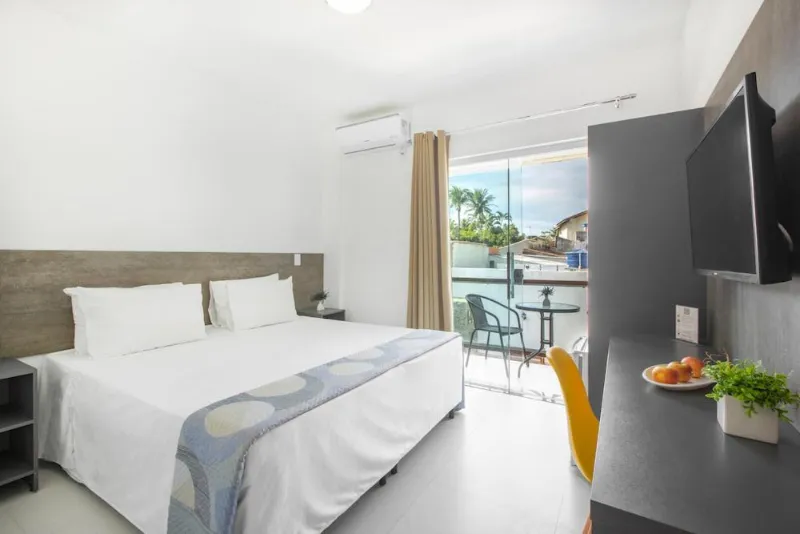 Quarto do Hotel Cajueiro Guarujá