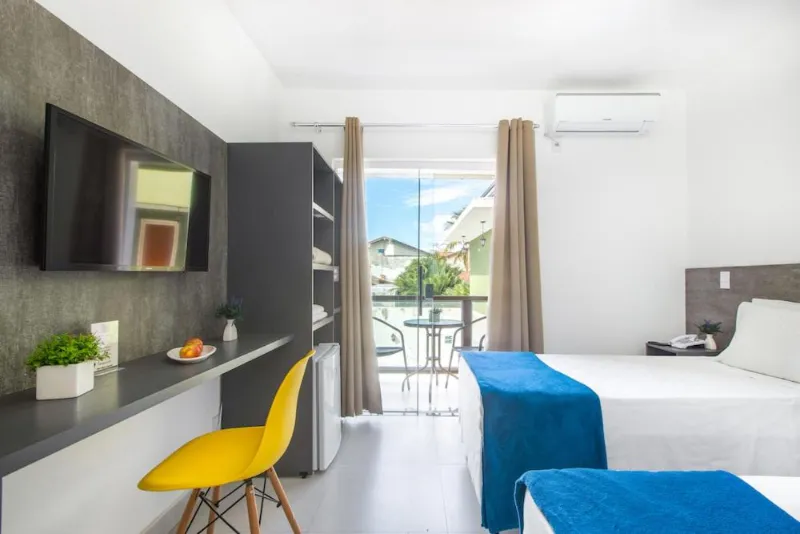 Quarto do Hotel Cajueiro Guarujá (2)